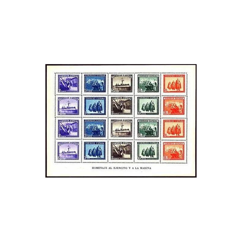 1938 Sellos de España (849). En Honor del Ejército y La Marina.**