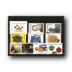 2011 Sellos de Andorra (Correo Español). Año Completo **
