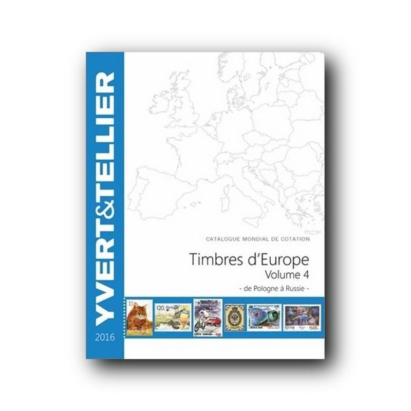 Catálogo de Sellos Yvert et Tellier Europa vol. IV 2016 Polonia-Rusia