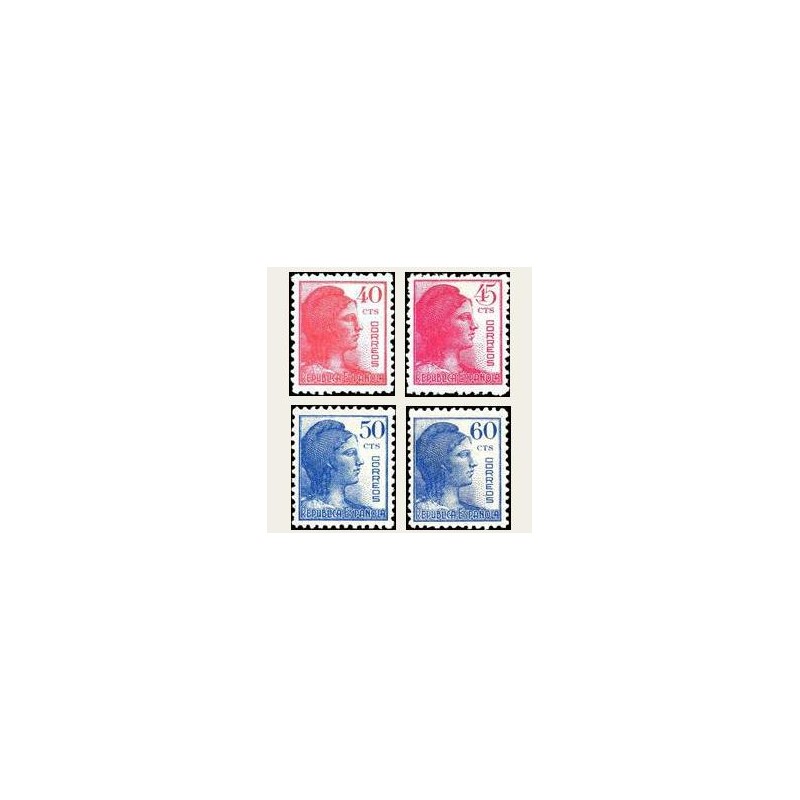 1938 España. Alegoría de la República. Edif.751/54 **