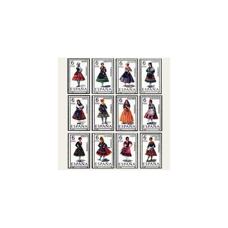 1967 España. Trajes Típicos. Edif.1767/78 **