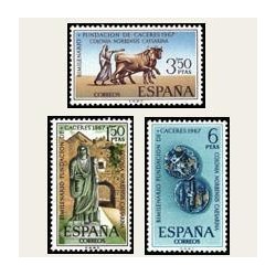 1967 España. Bimilenario de Cáceres. Edif.1827/29 **