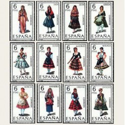 1969 España. Trajes Regionales Españoles. Edif.1898/1909 **