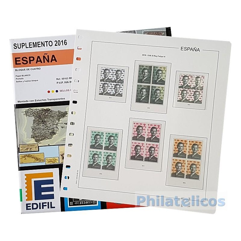 Suplemento Anual Edifil España 2014 Bloque de Cuatro