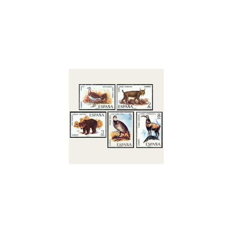 1971 España. Fauna Hispánica. Edif.2036/40 **