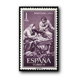 1961 Sellos de España (1400). Navidad.