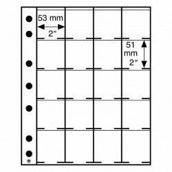 Hojas GRANDE Leuchtturm para monedas en cartones (5 unds.)