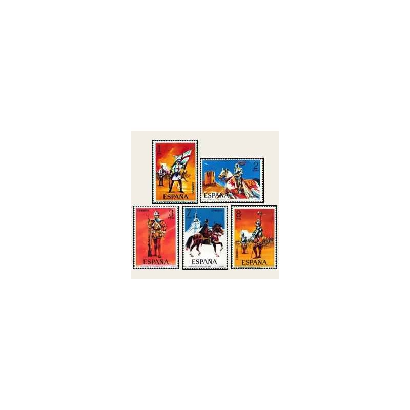 1973 España. Uniformes Militares. Edif.2139/43 **