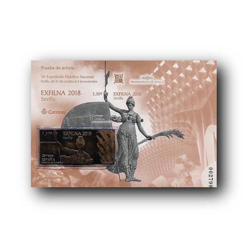 2018 Prueba Oficial 139. Exfilna Sevilla 2018. Sello Oro Rosa.