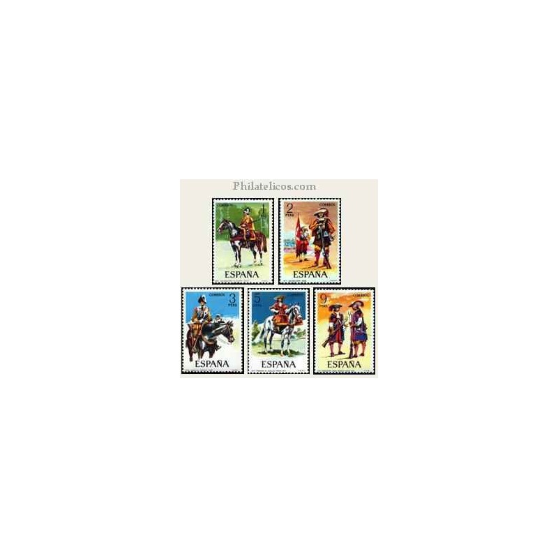1974 España. Uniformes Militares. Edif.2167/71 **