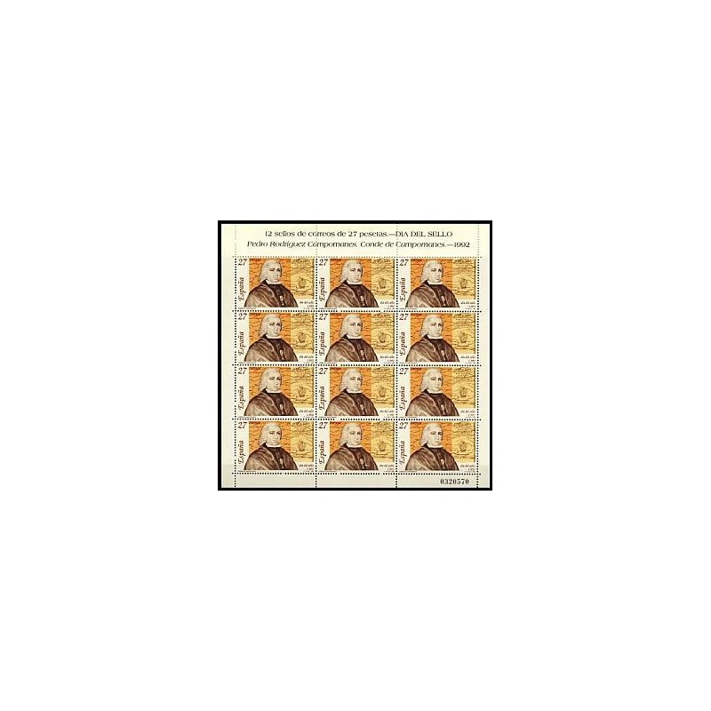 1992 España. Día del Sello. Minipliego (Edif. MP-39)**
