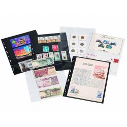 Hojas GRANDE 8S para sellos, sobres y tarjetas postales (5 unds.)