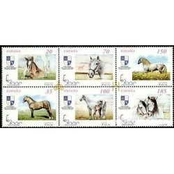 1998 Sellos de España (1/2 MP 62). Exp. Mun. de Filat. España 2000. Caballos