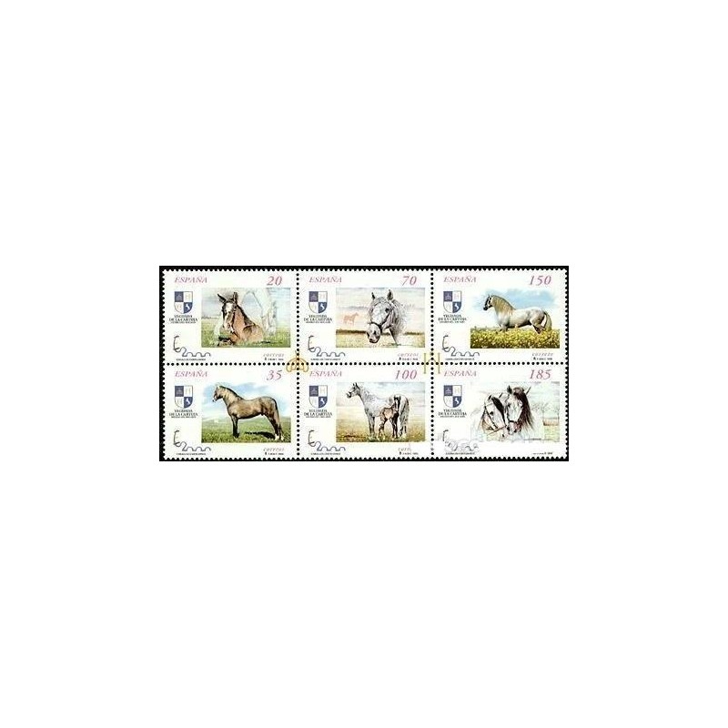 1998 Sellos de España (1/2 MP 62). Exp. Mun. de Filat. España 2000. Caballos
