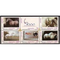 1999 España. Exp. Mund. de Filatelia - Caballos. Minipliego (Edif.MP-67)**
