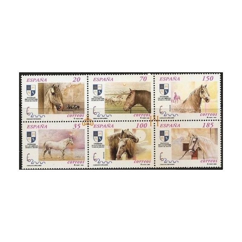 2000. Sellos de España (MP 69 1/2). Exposición Mundial - Caballos.