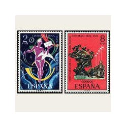1974 España. Centenario de UPU. Edif.2211/12 **
