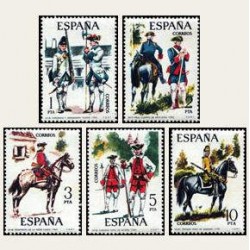 1975 España. Uniformes Militares. Edif.2236/40 **