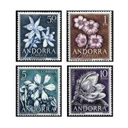 1966 Sellos de Andorra (Correo Español). Año Completo **