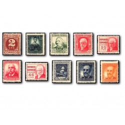 1936-38 Sellos de España 731/740. Cifra y Personajes **