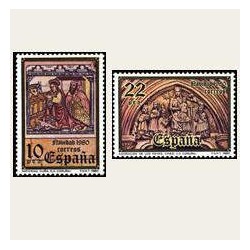 1980 España. Navidad. (Edif.2593/94) **