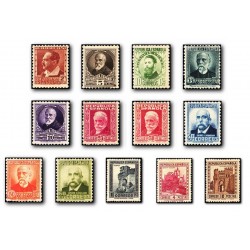 1932 Sellos de España 662/675 *. Personajes y Monumentos.