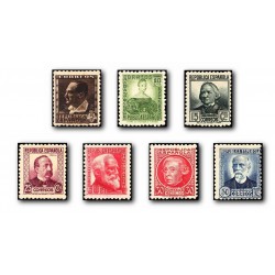 1933-1935 Sellos de España 681/688 **. Personajes