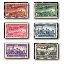1931 Sellos de España 630/635 **. III Congr. de la U.P....