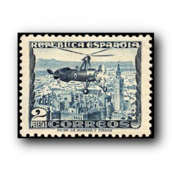 1935 Sellos de España 689 **. Autogiro La Cierva.