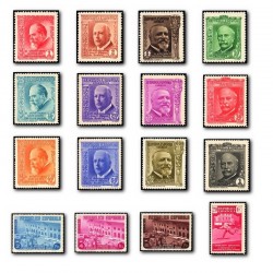 1936 Sellos de España 695/710 **. Asociación de la Prensa.