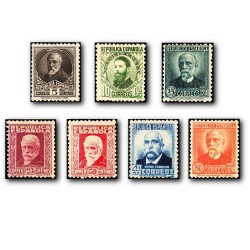 1931-1932 Sellos de España 655/661 **. Personajes.