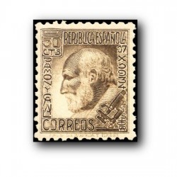 1934 Sellos de España 680 **. Santiago Ramón y Cajal.