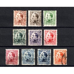 1930 Sellos de España 490/497A Ø. Alfonso XIII
