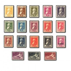 1930 Sellos de España 499/516 *. Quinta de Goya en la...