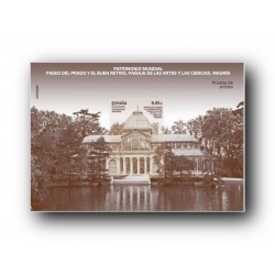 2022 Prueba Filatélica Oficial 160. Paseo del Prado y el...