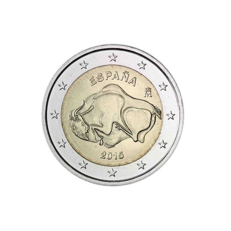 Moneda 2 euros conmemorativa España 2015 Altamira