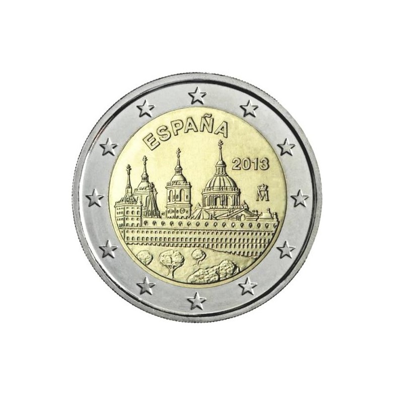 Moneda 2 euros conmemorativa España 2013 Monasterio del Escorial