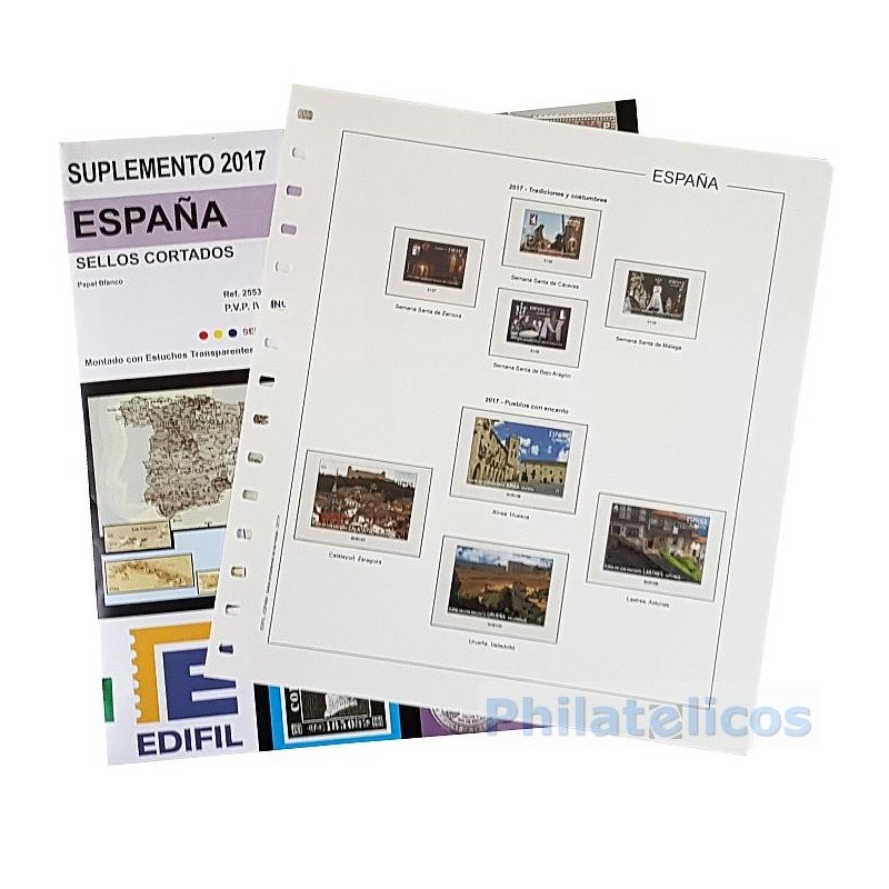 Hojas Edifil para Sellos Cortados de Hojitas Bloque