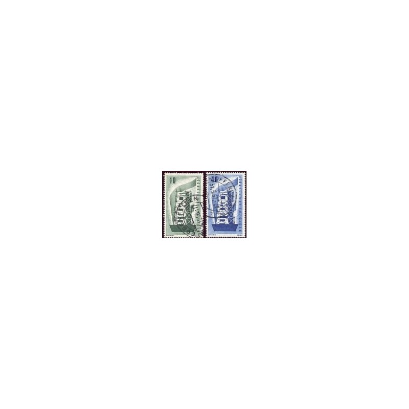 1956 Alemania. Europa CEPT. (Yver.117/18) Ø
