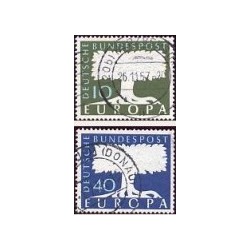 1957 Alemania. Europa CEPT. (Yver.140/41) Ø