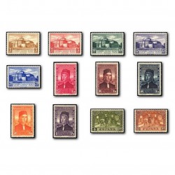 1930 Sellos de España 547/558 *. Descubrimiento de América