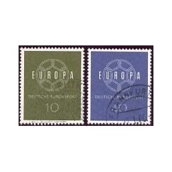 1959 Alemania. Europa CEPT. (Yver.193/94) Ø