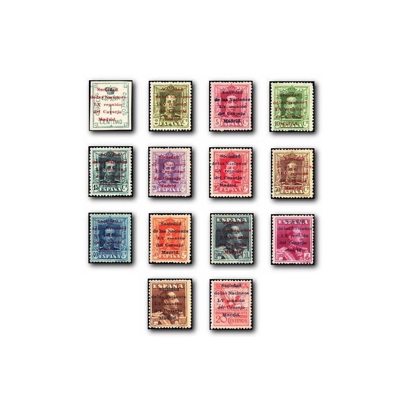 1929 Sociedad de Naciones. Edifil 455/468