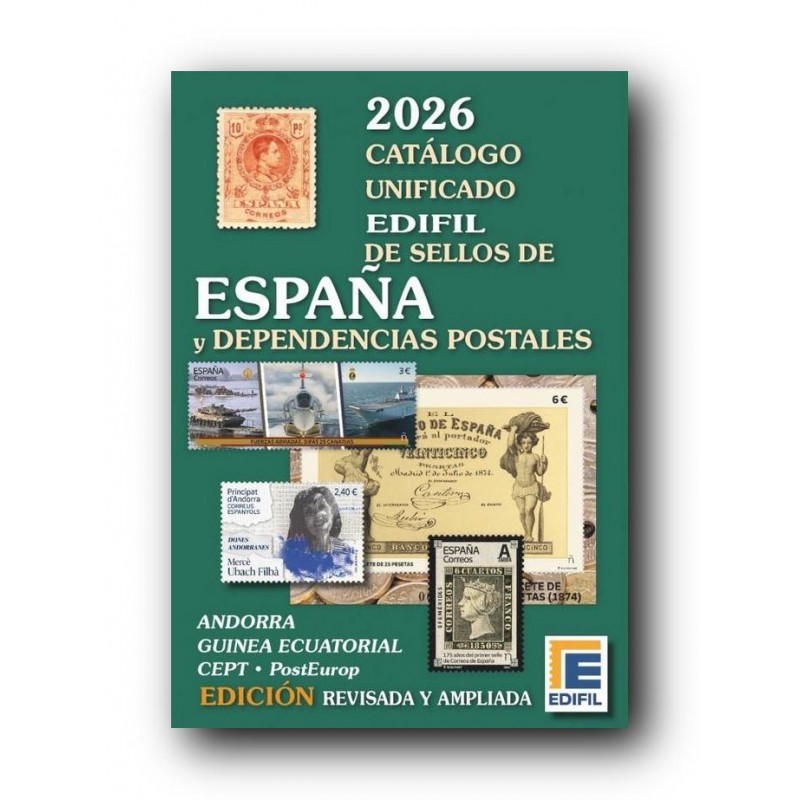 Catálogo de sellos Edifil Colonias 2026