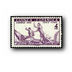 1949 Sellos de Guinea 275**. 75 Aniversario de la U.P.U
