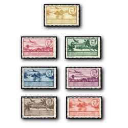 1950 Sellos de Guinea 298-304**. Serie Básica