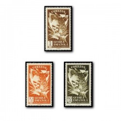 1951 Sellos de Guinea 306-308**. Día del Sello