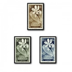 1952 Sellos de Guinea 314-316. Pro Indígenas.