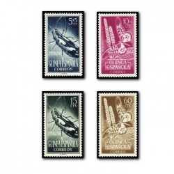 1953 Sellos de Guinea 330-333**. Día del Sello