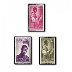 1955 Sellos de Guinea 344-346**. Centenario de la...